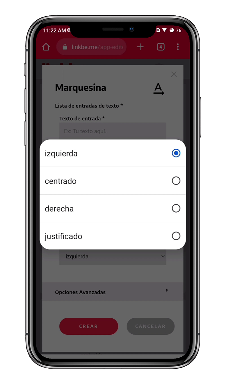 ayuda Crear marquesina de texto 2 Crear marquesina de texto
