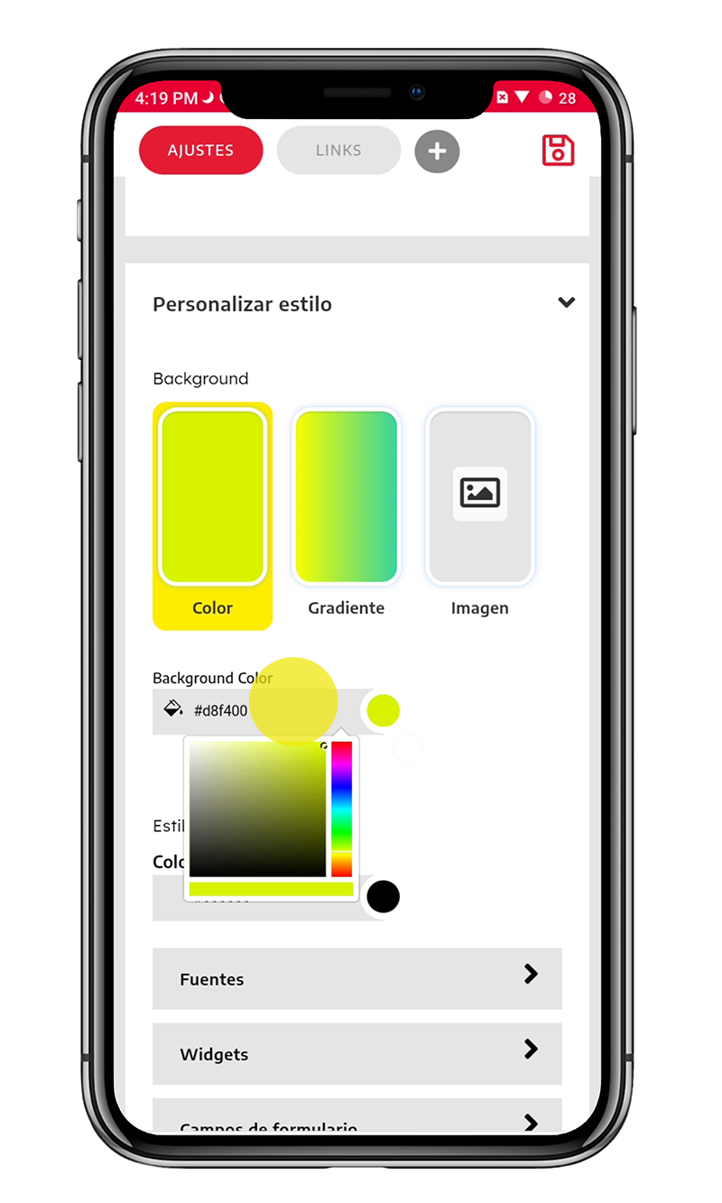 ayuda Personalizar la apariencia de linkbe 1 Personalizar la apariencia de linkbe