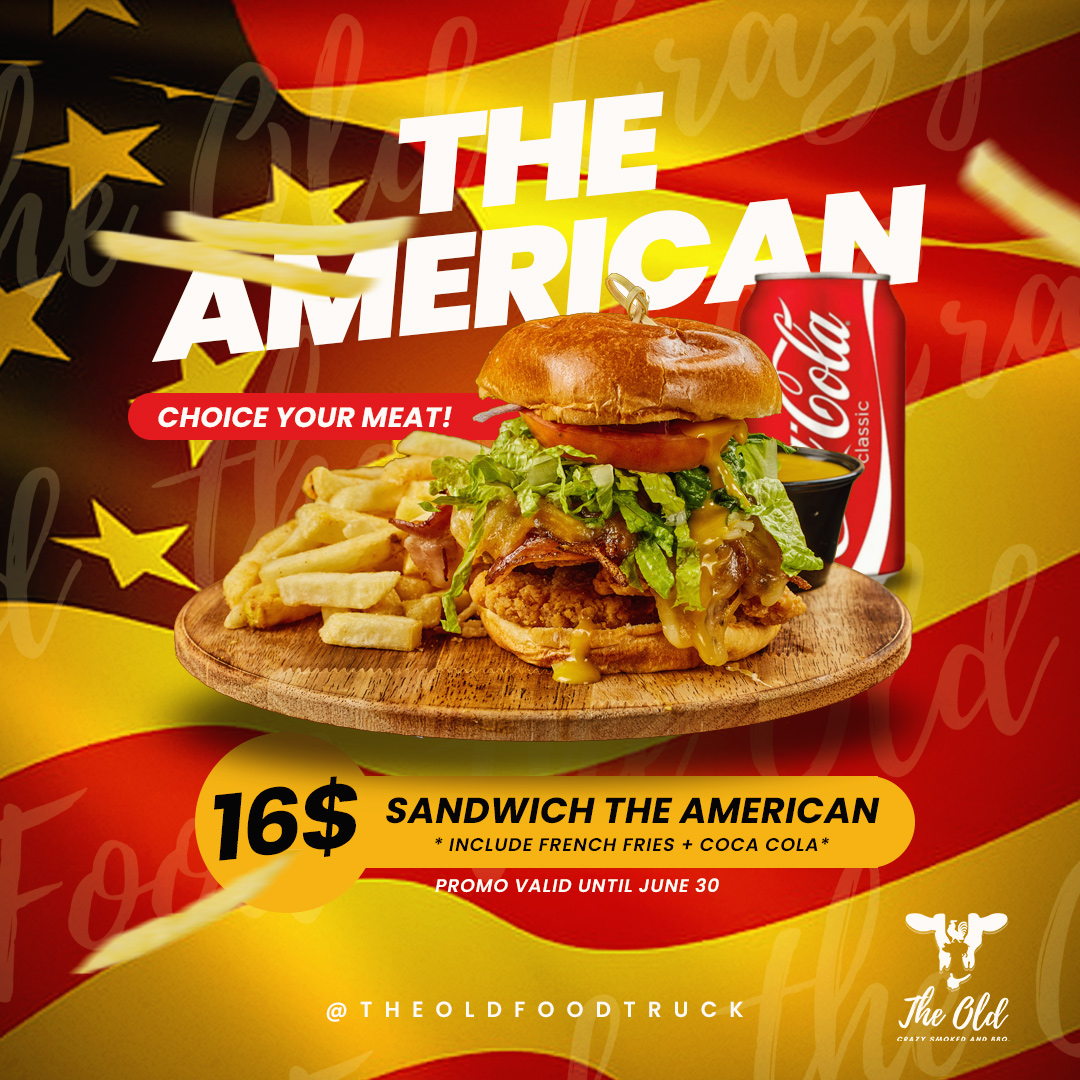sandwiches the american The Old Food Truck